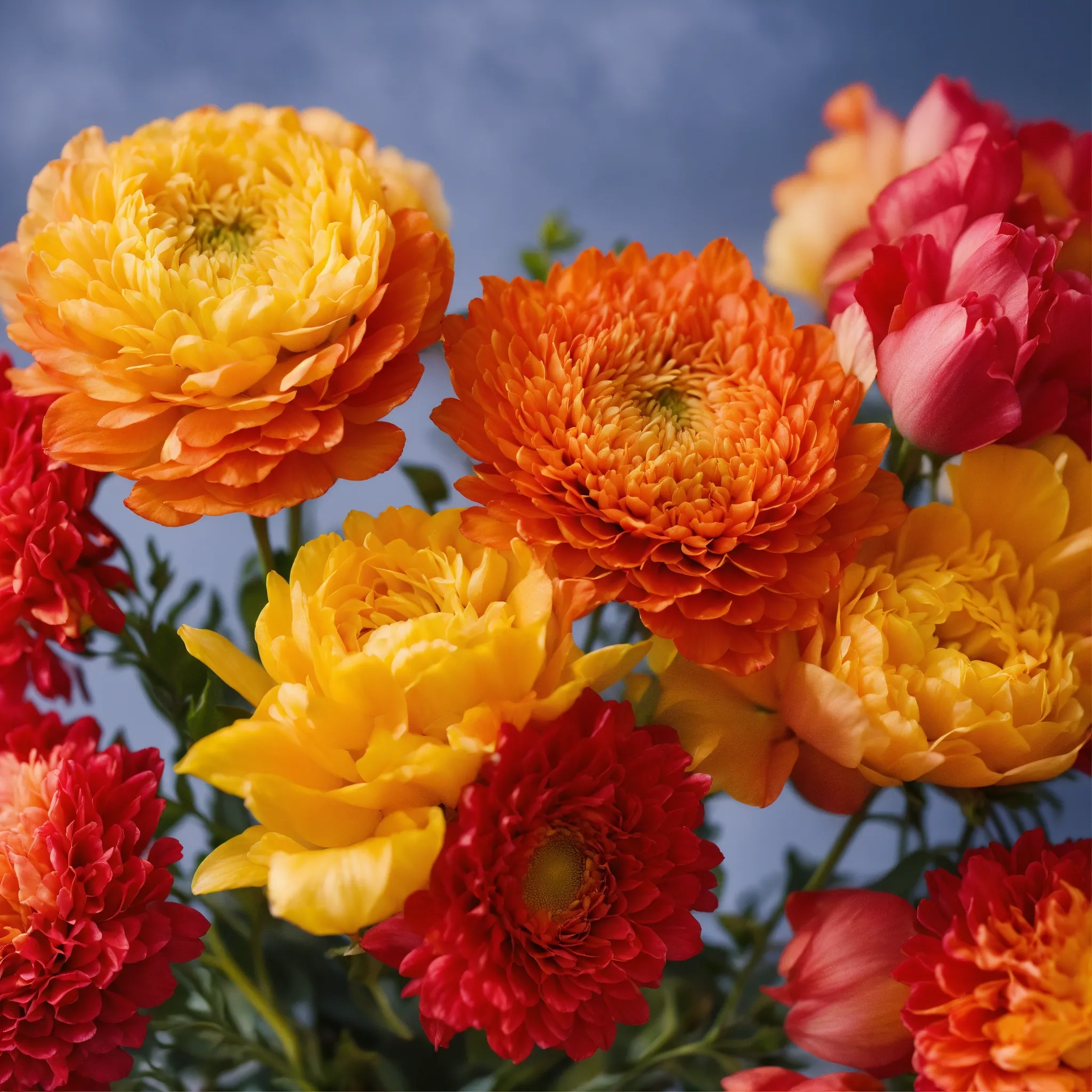 Person peacefully gardening in a lush environment