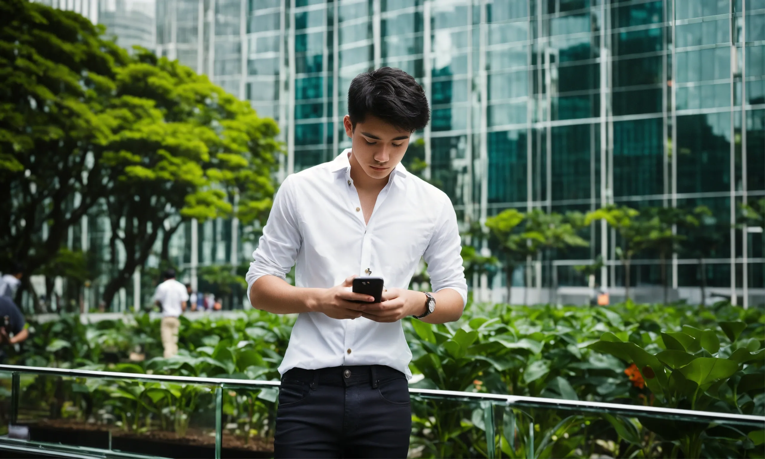 Minimalist eucalyptus arrangement